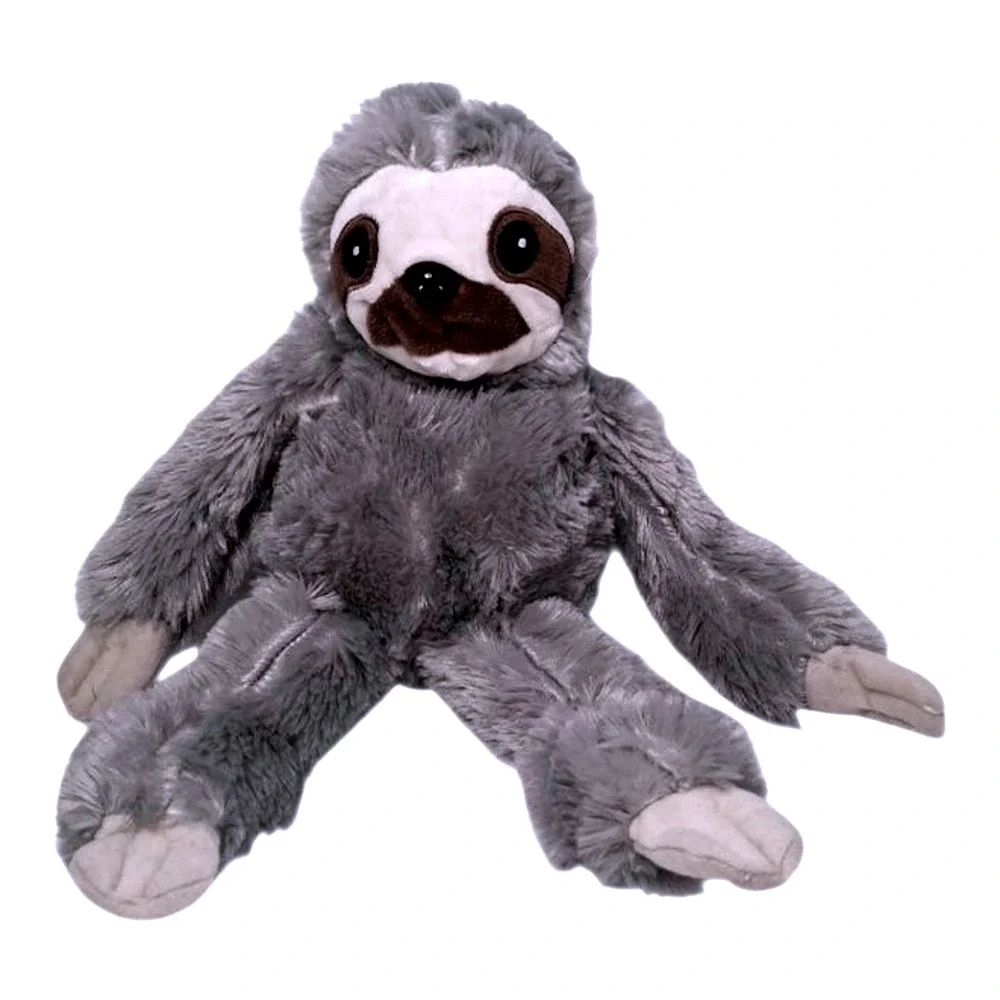 Noah's Ark‎ Animal Workshop Plush Sloth Toy Stuffed Animal Huggable Soft Gray